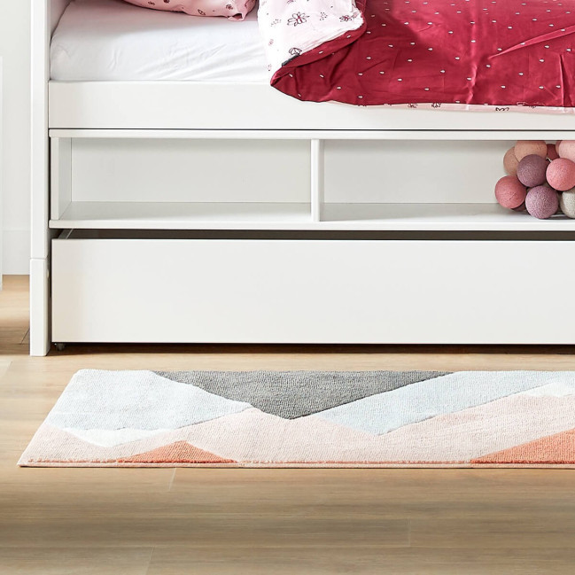 Lit superposé Lifetime avec module de rangement + boîte de lit Cadre à lattes Deluxe blanc