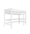 Letto a soppalco basso con scaletta dritta Lifetime Breeze 90 x 200 cm telaio a doghe standard bianco