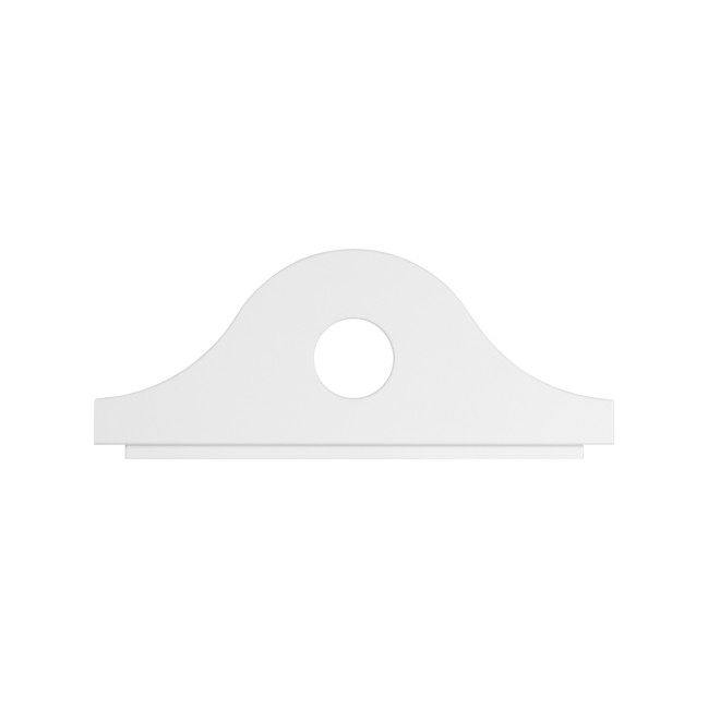 Lifetime Bücherregal oben, Uhr weiss