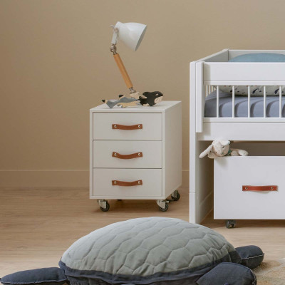 Lifetime Hochbett Breeze KOMBO 90 x 200 mit Deluxe-Lattenrost weiss