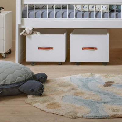 Lifetime Hochbett Breeze KOMBO 90 x 200 mit Deluxe-Lattenrost weiss