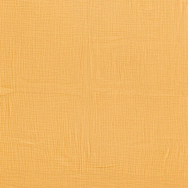 Couverture bébé Träumeland en mousseline jaune moutarde 75 x 100 cm