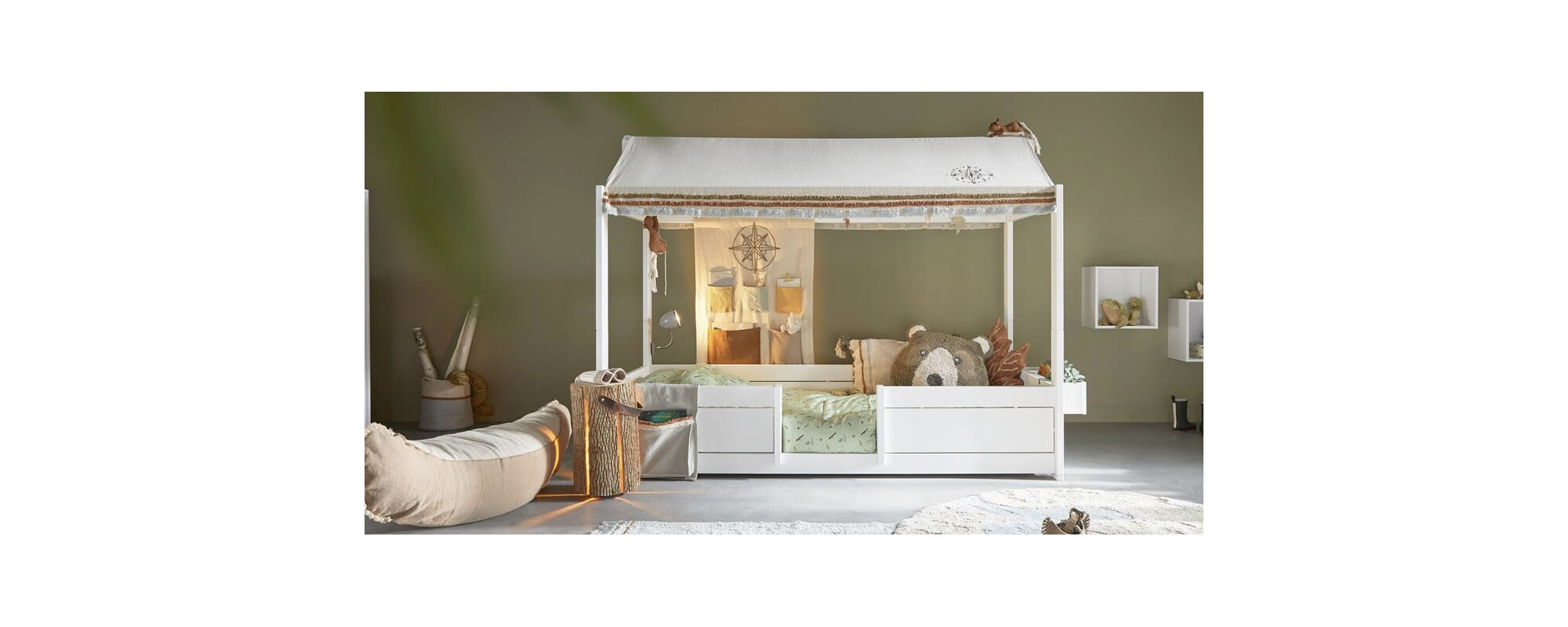 Das mitwachsende Life-Time Kinderbett 4-in-1, vom Kleinkind zum Teenager.